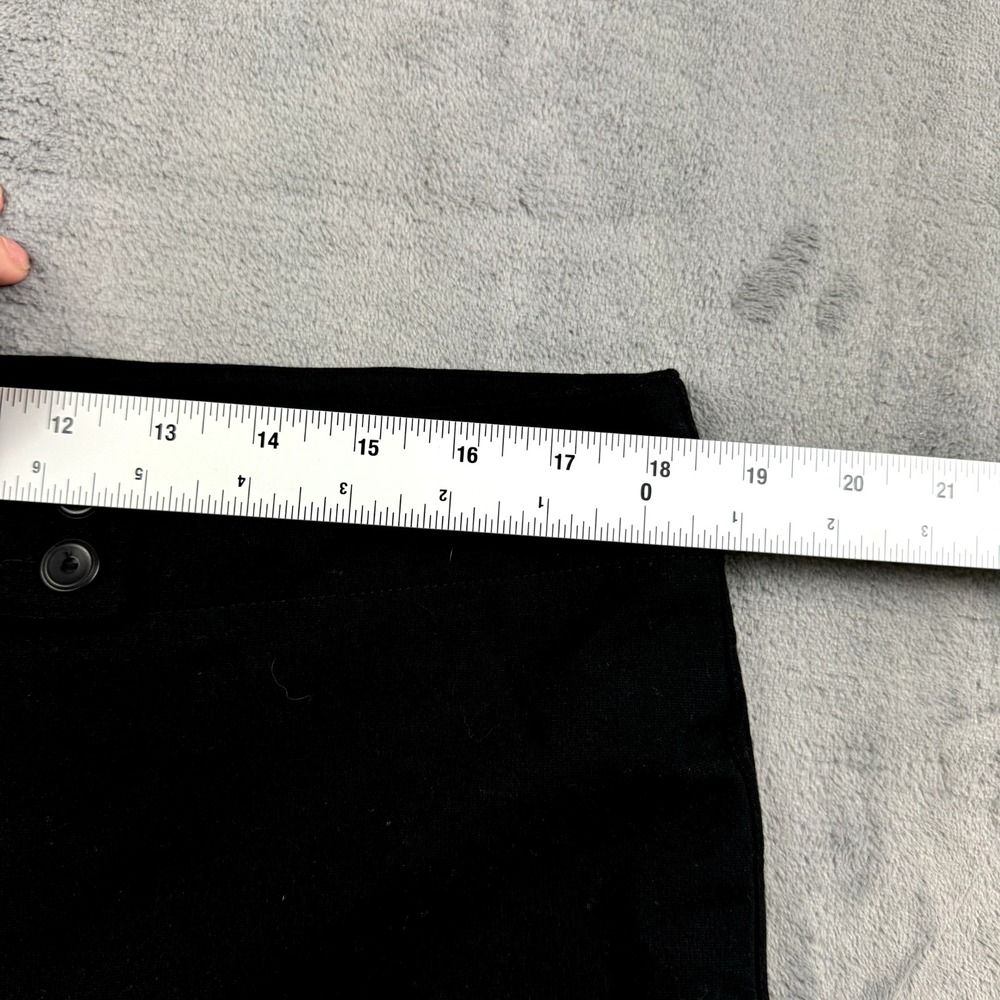 Eileen Fisher Dress Pants Womens Size Large Black Flare Career Pockets High Rise - Picture 4 of 12